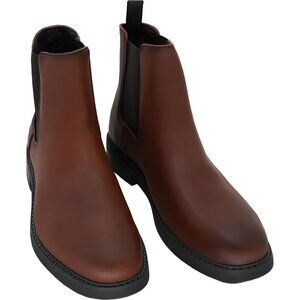 Calvin Klein Fenwick Chelsea Boots Medium Brown Leather Slip-On 11M